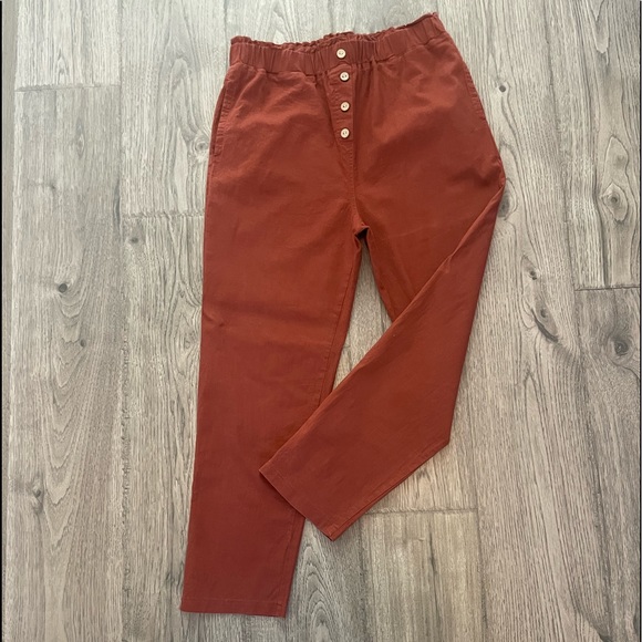 Paperbag Waist Linen Pant - Picture 4 of 7